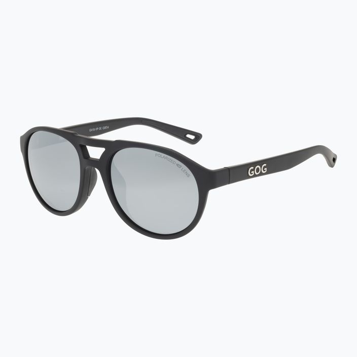 GOG Nanga matiniai juodi / sidabriniai veidrodiniai akiniai nuo saulės E410-1P 5