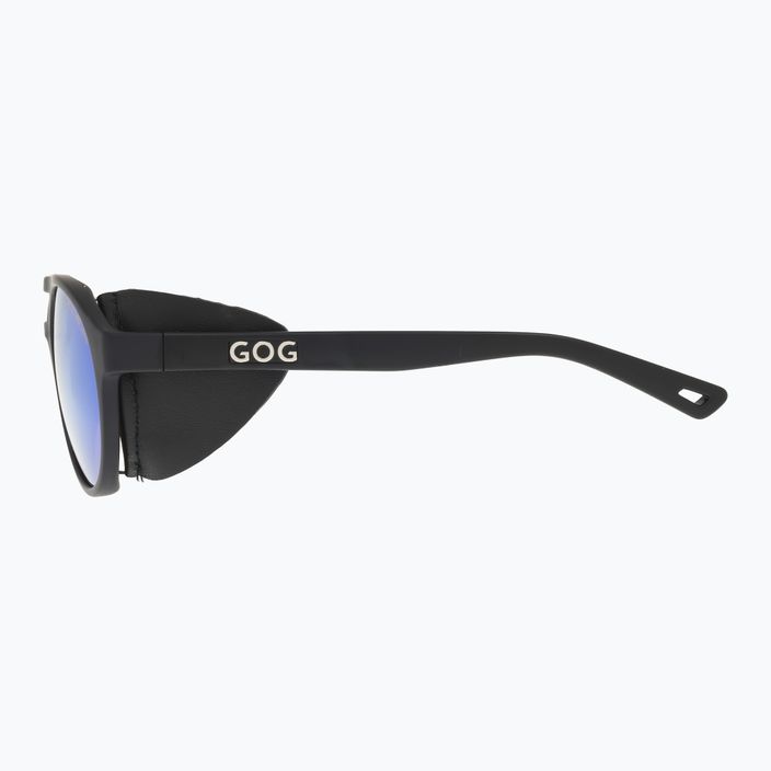 GOG Nanga matiniai juodi / polichromatiniai baltai mėlyni akiniai nuo saulės E410-2P 8