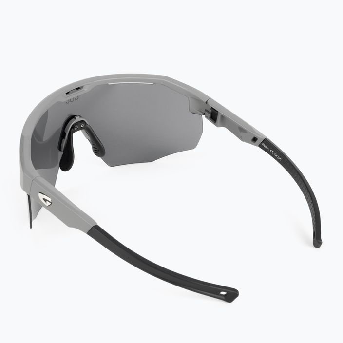 GOG dviratininkų akiniai Argo matiniai pilki / juodi / sidabriniai veidrodiniai E506-1 3