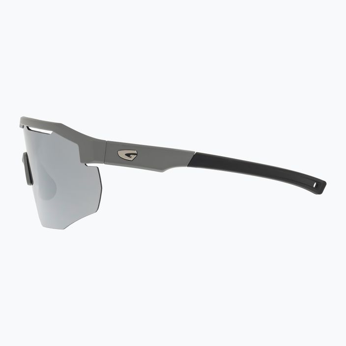 GOG dviratininkų akiniai Argo matiniai pilki / juodi / sidabriniai veidrodiniai E506-1 10