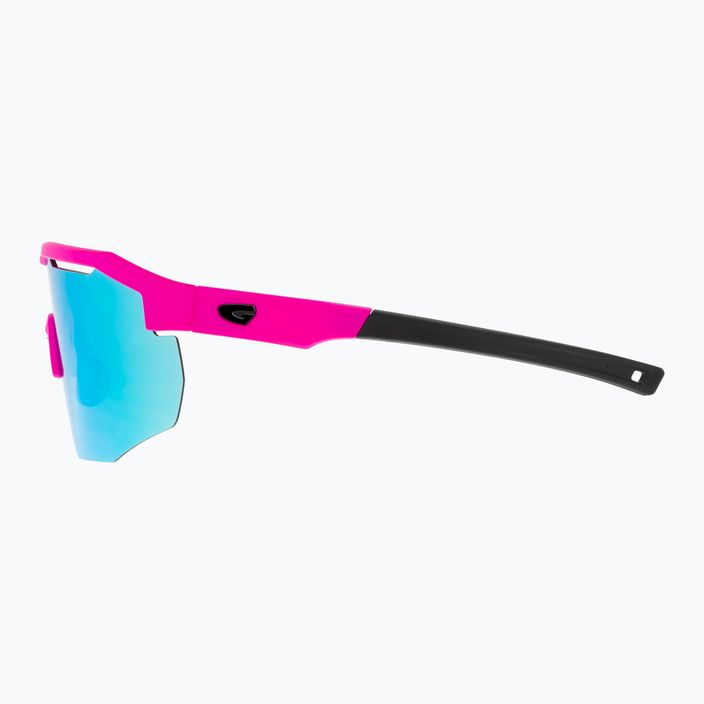 GOG dviratininkų akiniai Argo matiniai neoniniai rožiniai/juodi/baltai mėlyni E506-2 9