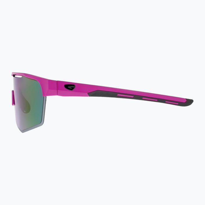 GOG Athena matiniai neoninės rožinės / juodos / polichromatinės baltai mėlynos spalvos dviratininkų akiniai E508-3 7