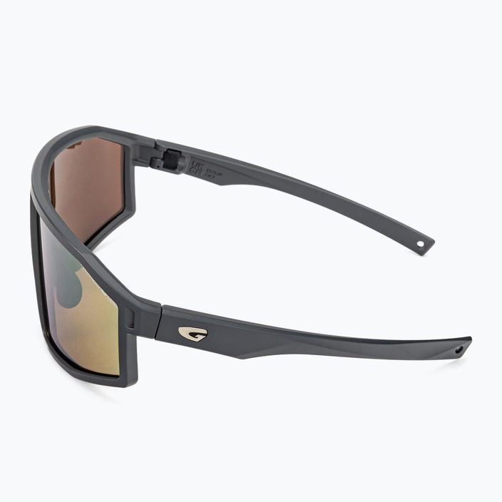 GOG dviratininkų akiniai Ares matinės pilkos / juodos / polichromatinės aukso spalvos E513-2P 4