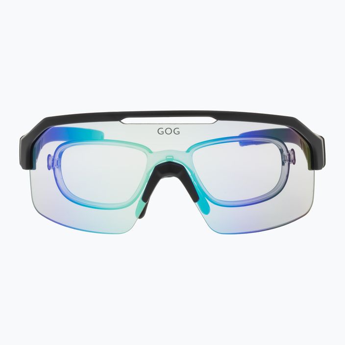 GOG Thor C matiniai juodi / polichromatiniai mėlyni E600-1 dviratininkų akiniai 7