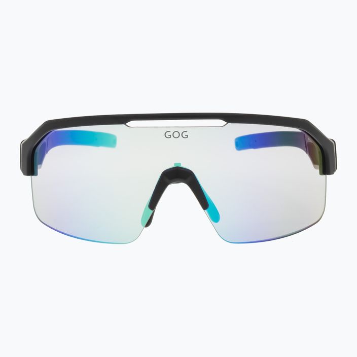 GOG Thor C matiniai juodi / polichromatiniai mėlyni E600-1 dviratininkų akiniai 8
