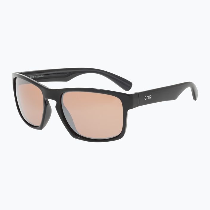 GOG Logan madingi juodi / sidabriniai veidrodiniai akiniai nuo saulės E713-1P 5