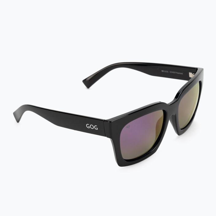 GOG Emily madingi juodi / daugiaspalviai violetiniai moteriški akiniai nuo saulės E725-1P
