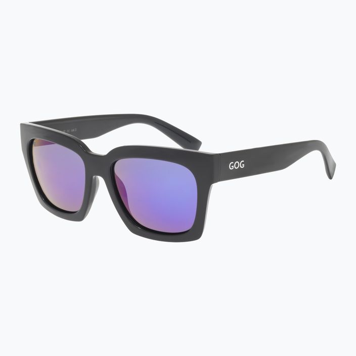 GOG Emily madingi juodi / daugiaspalviai violetiniai moteriški akiniai nuo saulės E725-1P 6