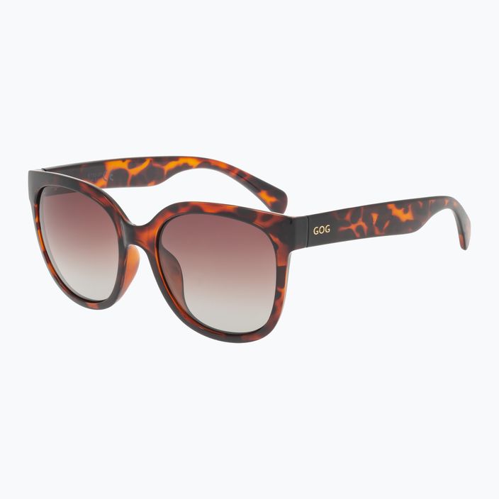 GOG moteriški akiniai nuo saulės Sisi fashion brown demi / gradientinė ruda E733-2P 6
