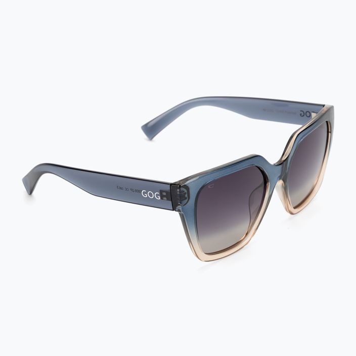 Moteriški akiniai nuo saulės GOG Hazel fashion cristal grey / brown / gradient smoke E808-2P