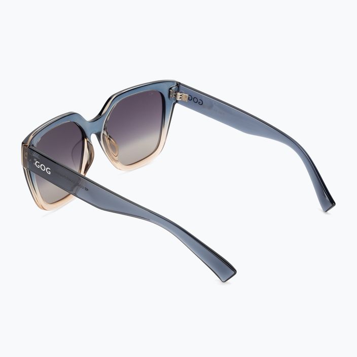 Moteriški akiniai nuo saulės GOG Hazel fashion cristal grey / brown / gradient smoke E808-2P 2