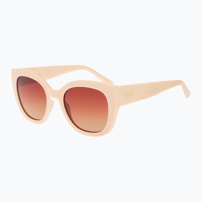 Moteriški akiniai nuo saulės GOG Claire beige/gradient brown