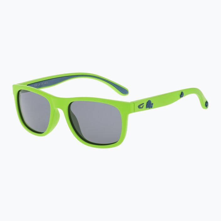 Vaikiški akiniai nuo saulės GOG Alice junior matiniai neon žaliai / mėlynai / dūminiai E961-2P 6