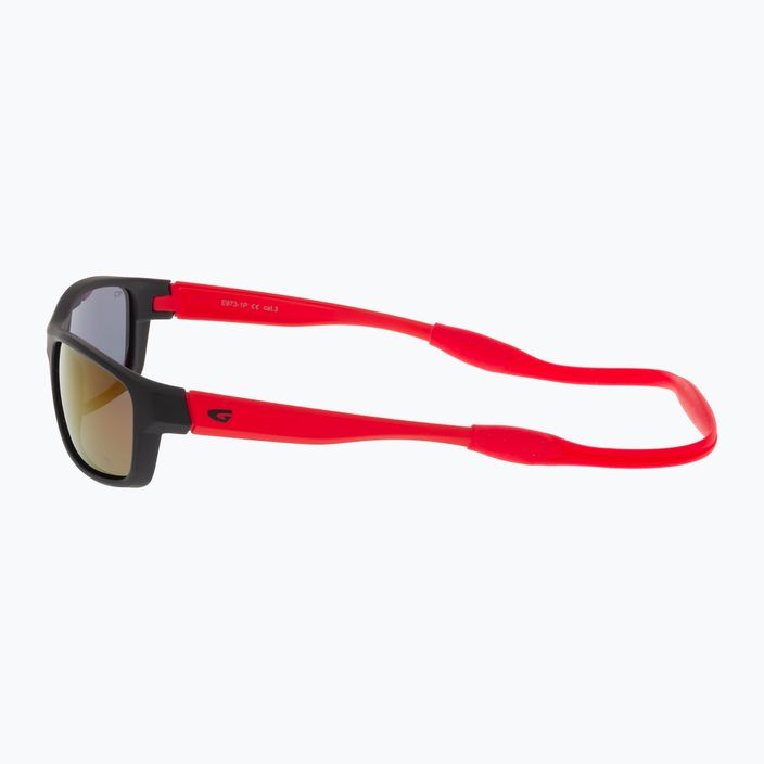 Vaikiški akiniai nuo saulės GOG Jazz matt black/red/red mirror 6