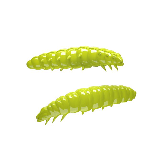 Libra Lures Larva Krill karštai geltonos spalvos guminis masalas LARVAK35 2
