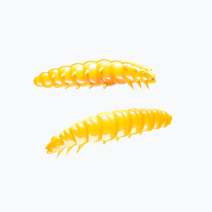 Libra Lures Larva Krill geltonas guminis masalas LARVAK35
