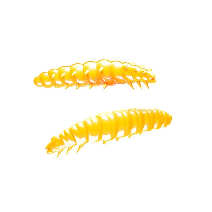 Libra Lures Larva Krill geltonas guminis masalas LARVAK35 2