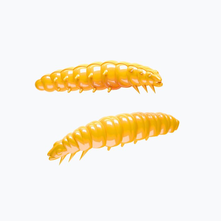 Libra Lures Larva Krill tamsiai geltonos spalvos guminis masalas LARVAK35