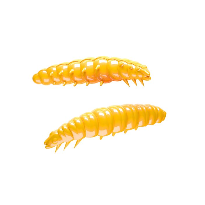 Libra Lures Larva Krill tamsiai geltonos spalvos guminis masalas LARVAK35 2