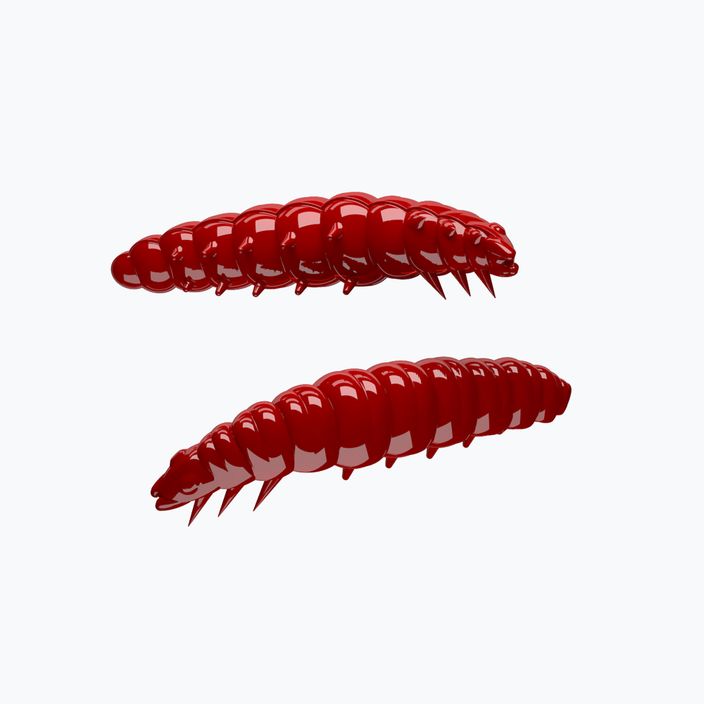 Libra Lures Larva Krill raudonas guminis masalas LARVAK35