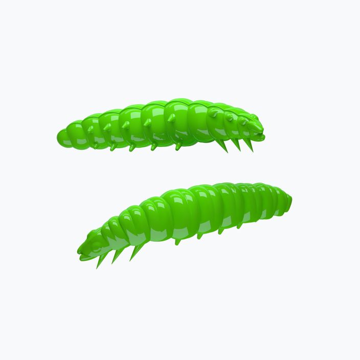 Libra Lures Larva Krill karštas žalias guminis masalas LARVAK35
