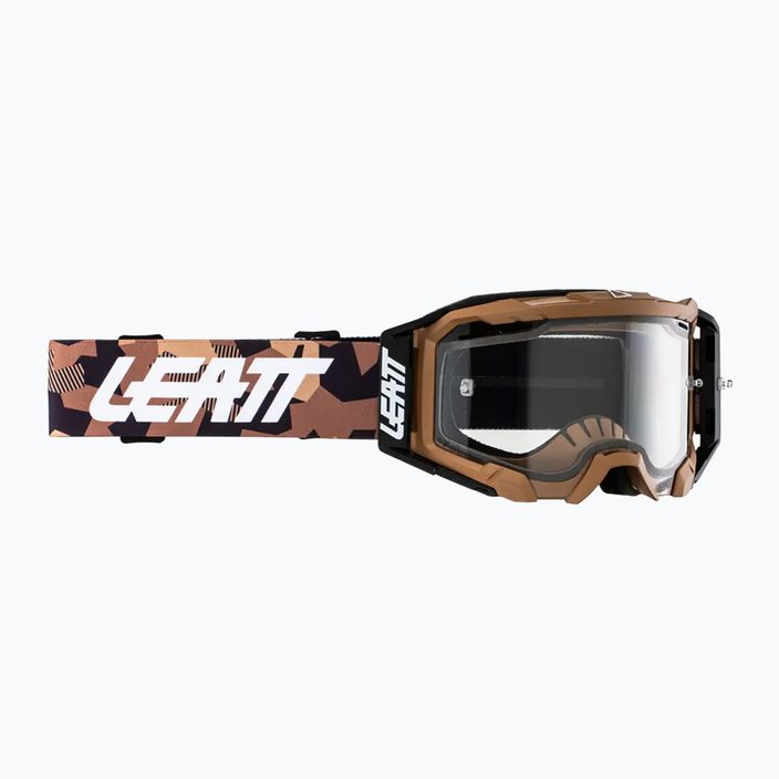 Dviračių akiniai Leatt Velocity 5.5 Enduro stone/clear