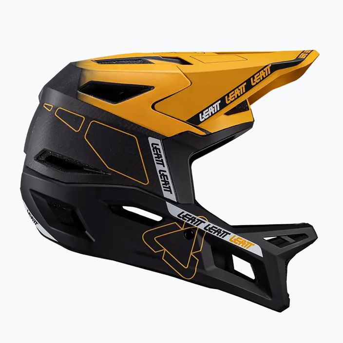 Dviračių šalmas Leatt MTB Gravity 6.0 Carbon V24 gold 2