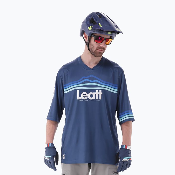 Vyriški dviračių marškinėliai Leatt MTB Enduro 3.0 denim