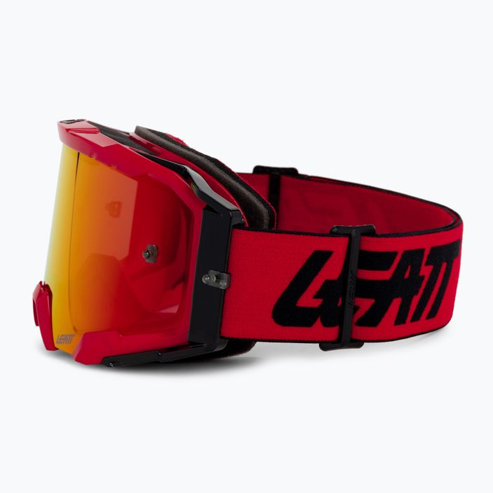Leatt Velocity 5.5 Iriz raudoni/raudoni dviratininkų akiniai 8020001025 4
