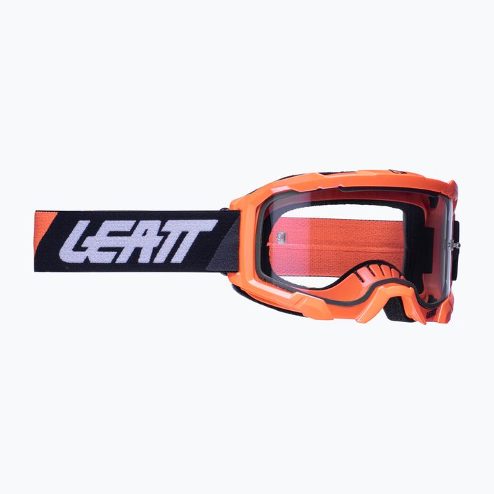 Leatt Velocity 4.5 neoniniai oranžiniai / skaidrūs dviratininkų akiniai 8022010500 6