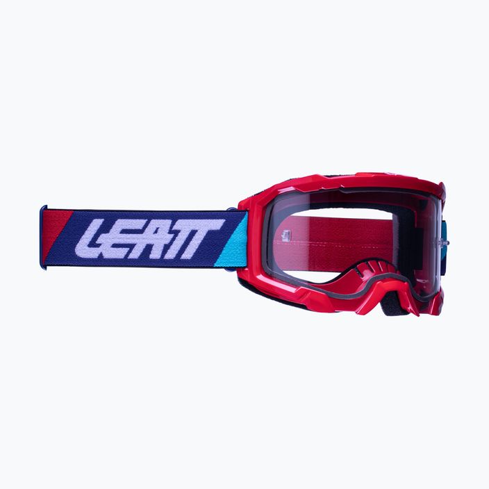 Leatt Velocity 4.5 v22 raudoni/skaidrūs dviratininkų akiniai 8022010510 6