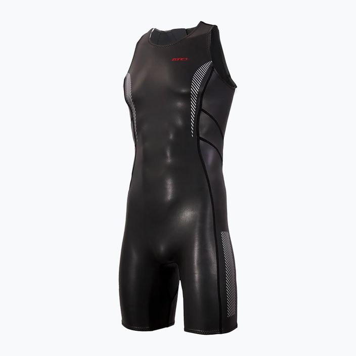 Vyriškas triatlono hidrokostiumas ZONE3 Neoprene Kneeskin Baselayer black/red