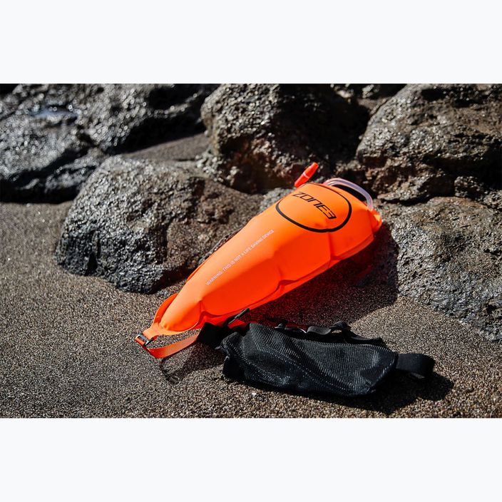 Apsauginis plūduras ZONE3 Swim Safety Belt With Tow Float Pouch hi-vis orange 2
