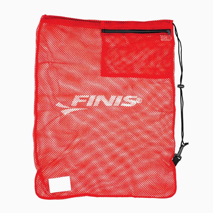 FINIS tinklinis krepšys plaukimo įrangai FINIS Mesh Gear Swim Bag Red 1.25.026.102