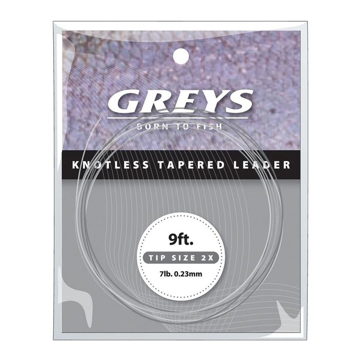 Greys Greylon Knotless Tapered Leader spiningo pavadėlis skaidrus 1326005 2