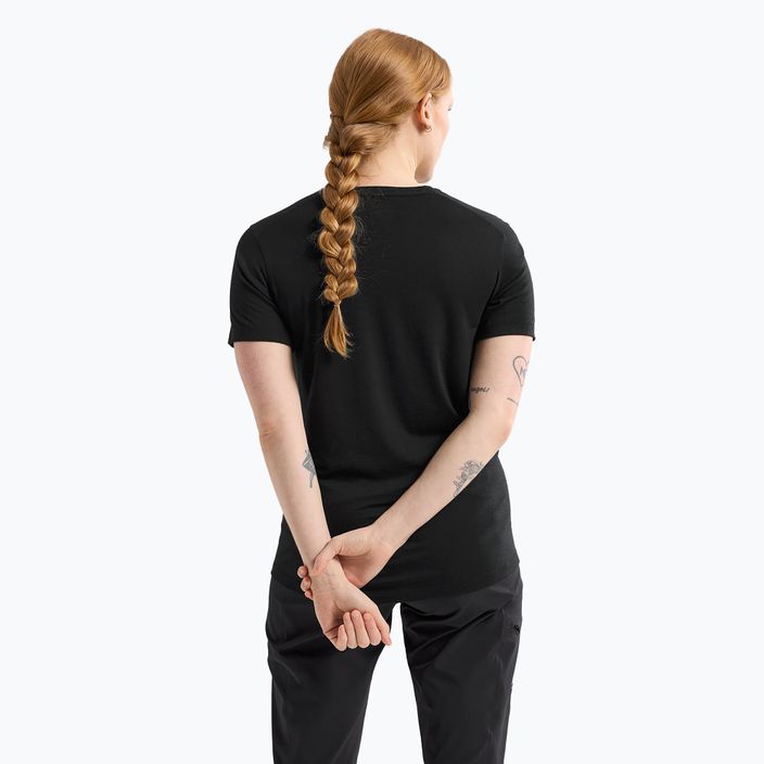 Arc'teryx moteriški trekingo marškinėliai Lana Crew black/sapphire 3
