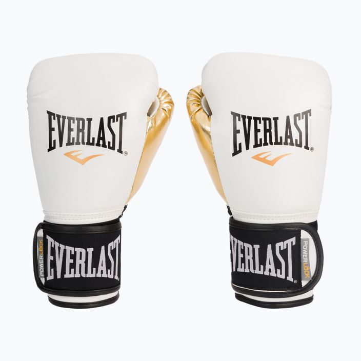Everlast Powerlock Pu vyriškos bokso pirštinės baltos 2200