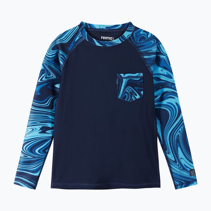 Reima Kroolaus vaikiški maudymosi marškinėliai juoda ir tamsiai mėlyna 5200150A-6985