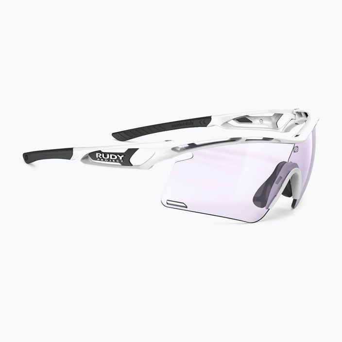 Rudy Project Tralyx+ balti blizgūs/impactx fotochrominiai 2 lazeriniai violetiniai dviračių akiniai SP7675690000 6