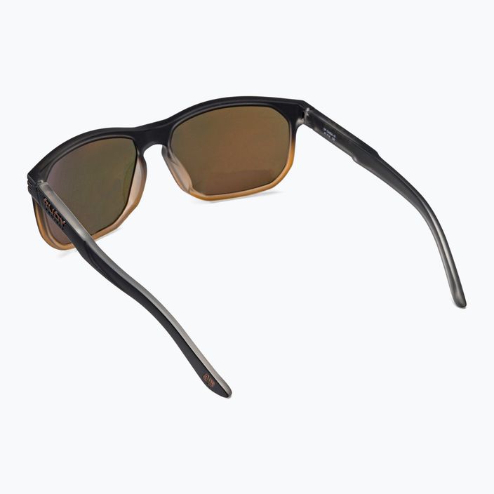 Rudy Project Soundrise juodos spalvos bronziniai matiniai/daugiabriauniai oranžiniai akiniai nuo saulės SP1340060010 2