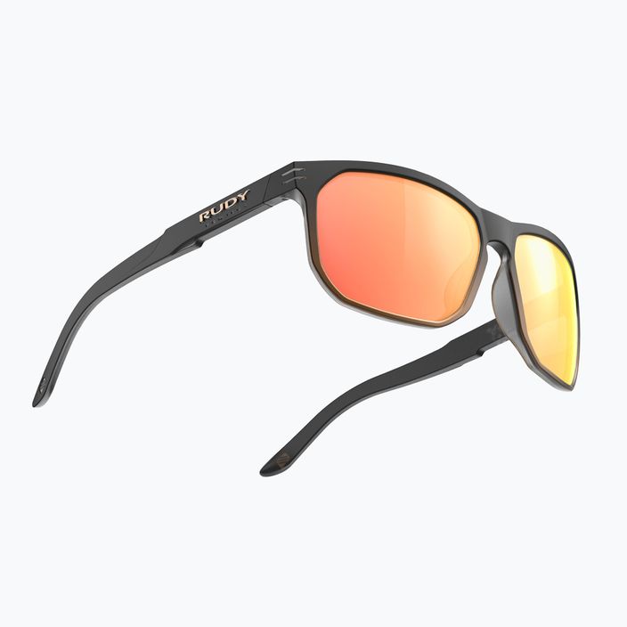 Rudy Project Soundrise juodos spalvos bronziniai matiniai/daugiabriauniai oranžiniai akiniai nuo saulės SP1340060010 6