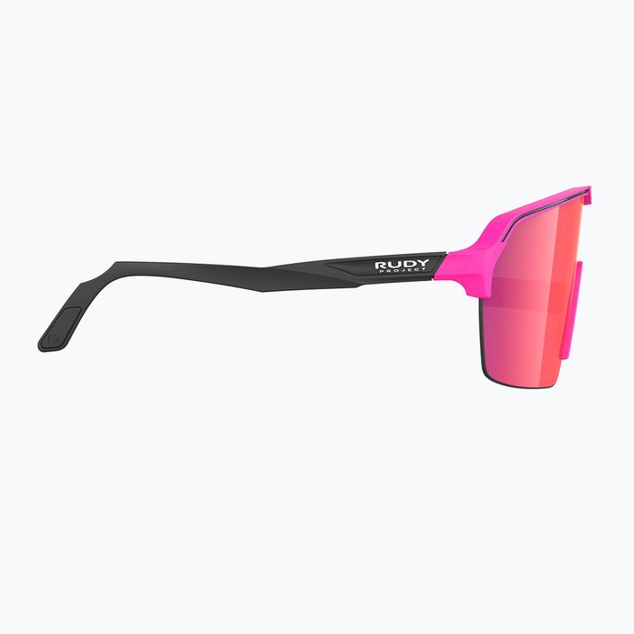 Rudy Project Spinshield Air rožinės spalvos fluo matiniai/daugiabriauniai raudoni dviračių akiniai SP8438900001 5