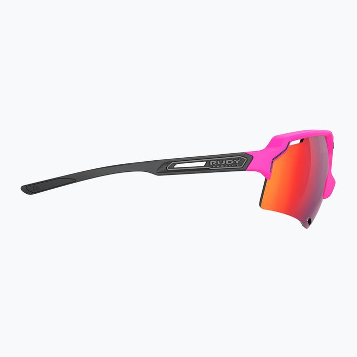 Rudy Project Deltabeat rožinės spalvos fluo / juodos matinės / raudonos spalvos akiniai nuo saulės SP7438900001 9