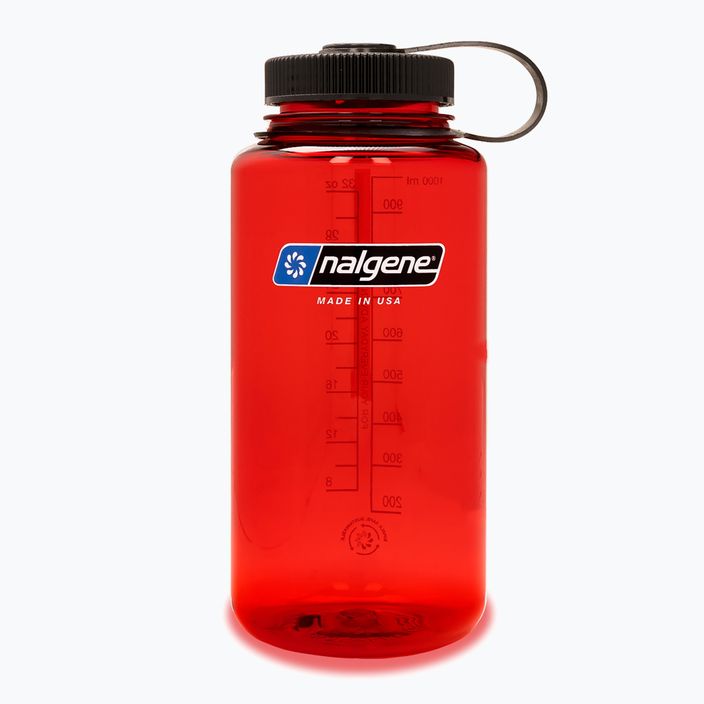 Turistinis butelis Nalgene Wide Mouth Sustain 1000 ml red