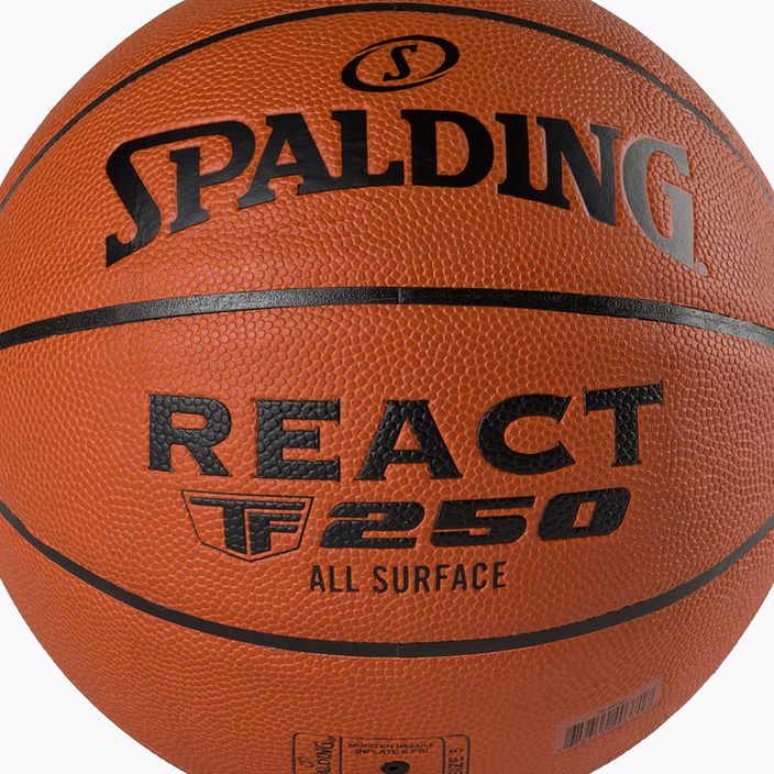 Spalding TF-250 React krepšinio kamuolys 76803Z 3