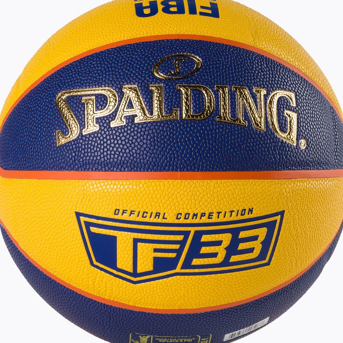 Spalding TF-33 Auksinis krepšinio kamuolys 76862Z dydis 6 3
