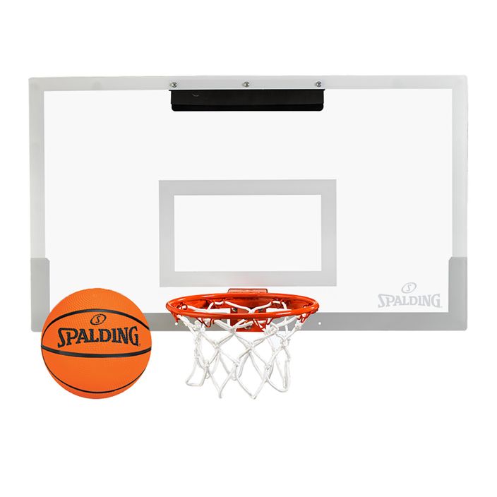 Spalding NBA Arena Slam 180 Pro mini krepšinio rinkinys, baltas 2