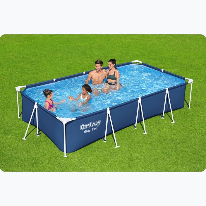 Karkasinis baseinas Bestway Steel Pro Pool 400 cm mėlynas 6