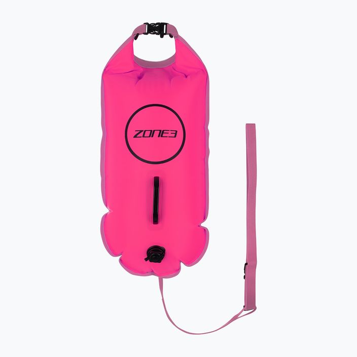 ZONE3 Plaukimo saugos krepšys Drybag pink SA18SBDB114 plūduras 3