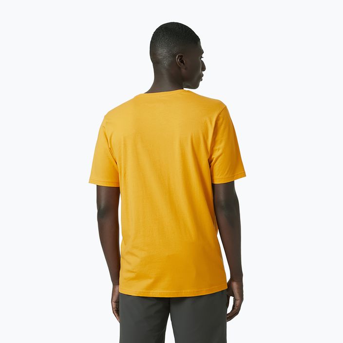 Vyriški Helly Hansen HH Logo trekingo marškinėliai geltoni 33979_328 2